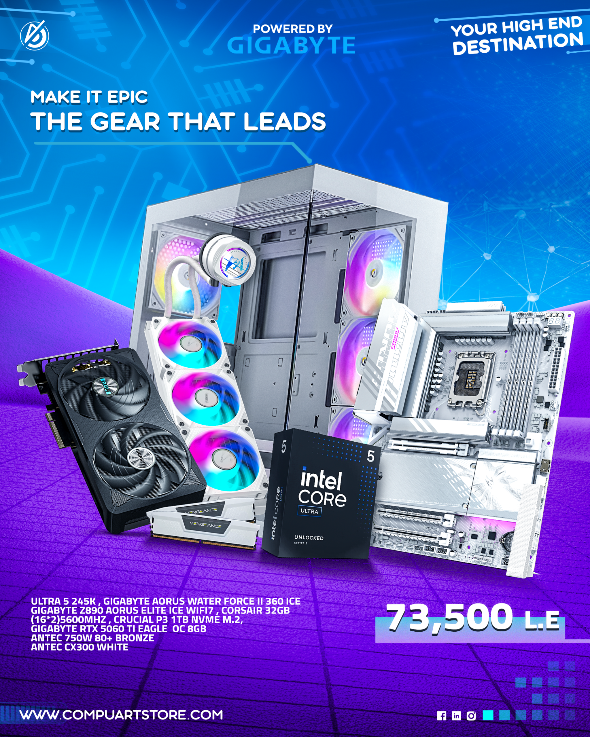 MAKE IT EPIC, ULTRA 5 RTX 5060TI 8GB